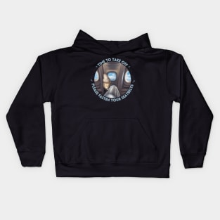 Time to take off !!! Kids Hoodie